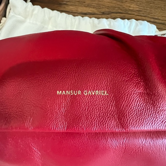 Mansur Gavriel Mini Cloud Clutch with Chain in Flame - Picture 13 of 13